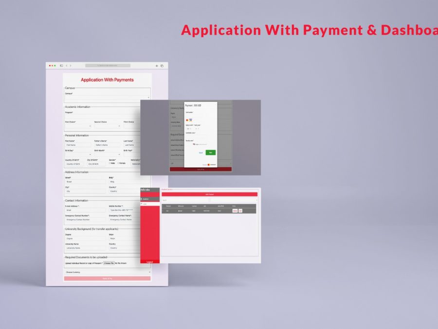 Application With Payment & Dashboard